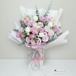 ภาพช่อดอกไม้ FR-69 20 Red Roses Valentine Bouquet กุหลาบ 20 ดอก ของขวัญวาเลนไทน์ ส่งด่วน นนทบุรี ปทุมธานี