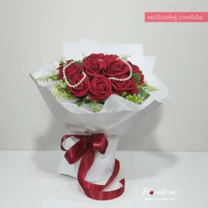 FR89 ETERNAL RED 12 ROSES กุหลาบแดงประดิษฐ์เกรดพรีเมียม 12 ดอก